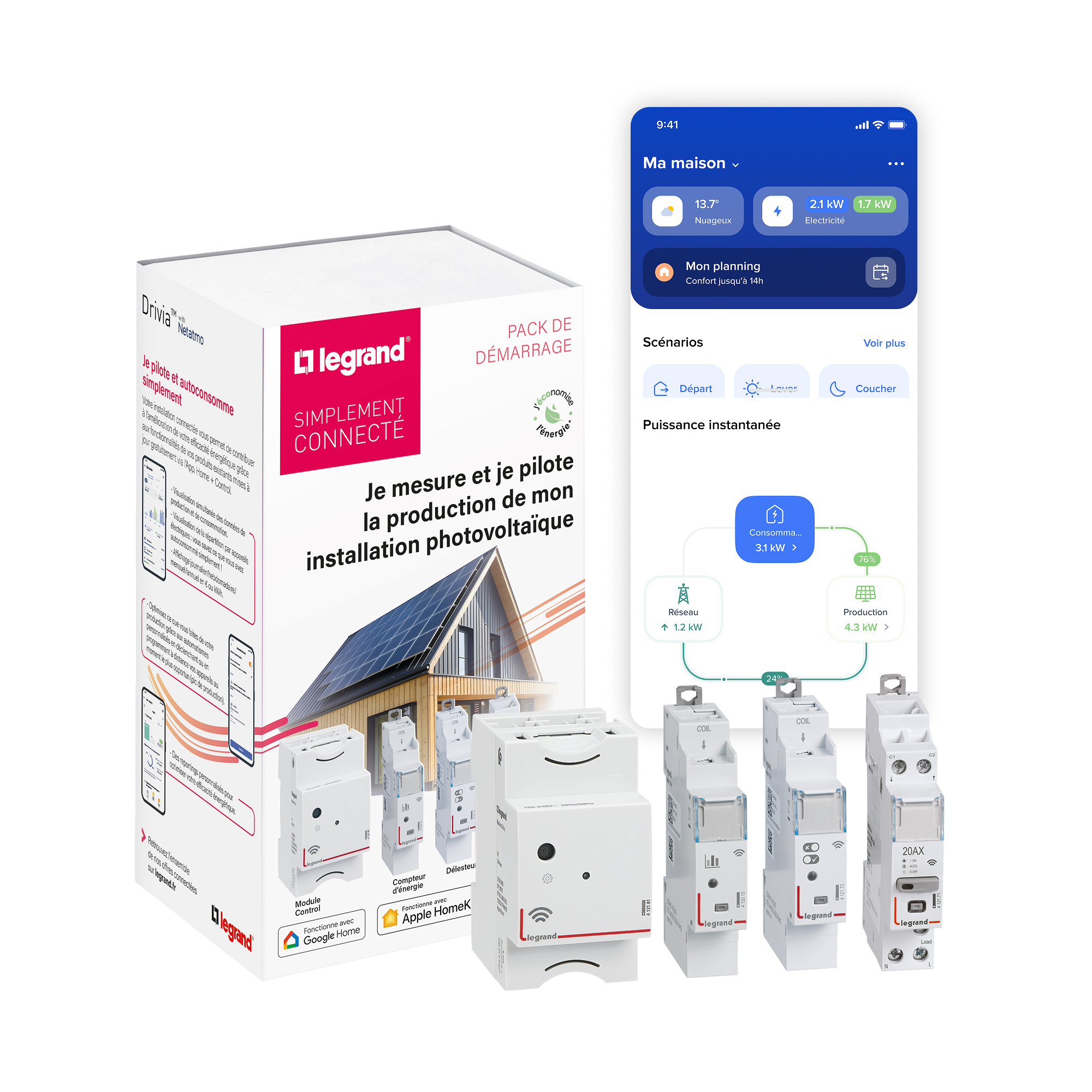 Kit autoconsommation solaire (4 modules)